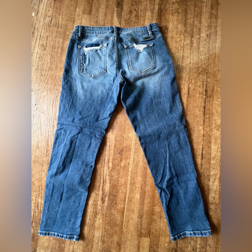 KANCAN WOMENS MIDRISE BOYFRIEND JEANS - Picture 5 of 6
